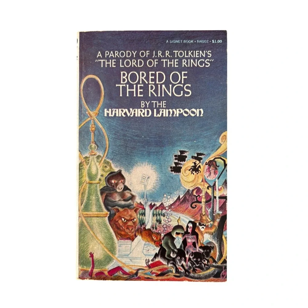 Bored of the Rings Harvard Lampoon Parody Signet Paperback 1969 Vintage Book